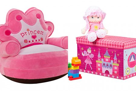 Sillón infantil rosa