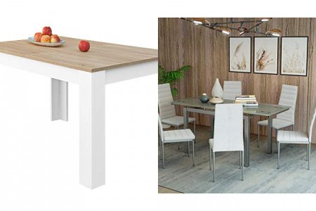 Mesa comedor cristal extensible