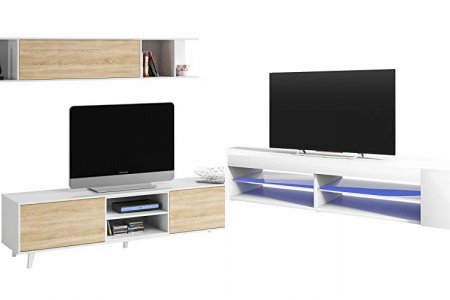 Mueble tv 180 cm blanco