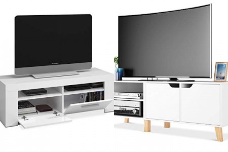 Mueble tv blanco mate