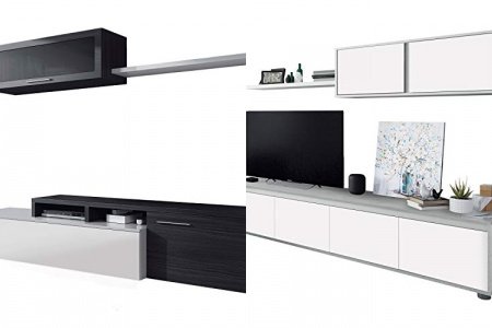 Mueble tv gris ceniza