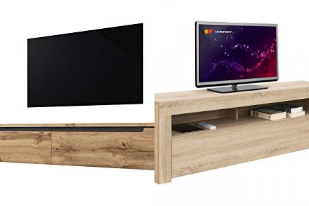 Mueble tv madera roble