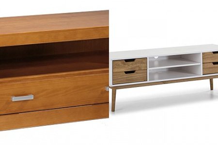 Mueble tv pino