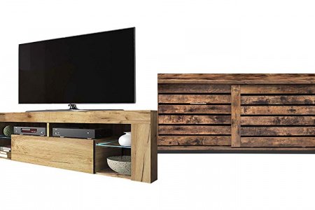 Mueble tv rústico madera