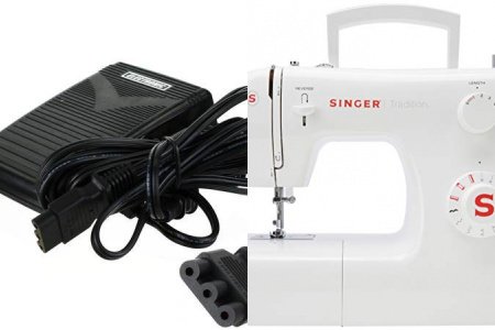 Maquina de coser eléctrica con pedal