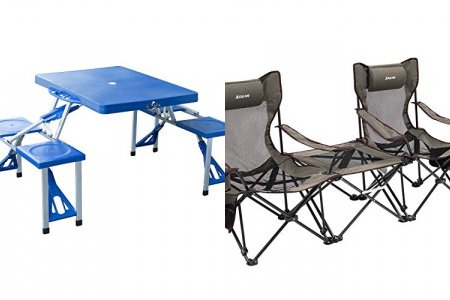 Mesa y sillas camping