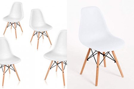 Silla eames blanca