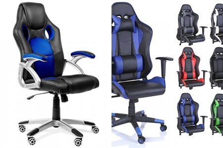 Silla gaming azul