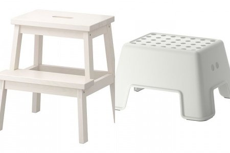 Taburete blanco ikea