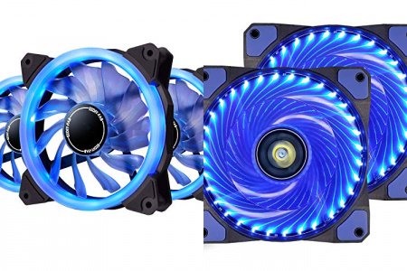 Ventilador led azul