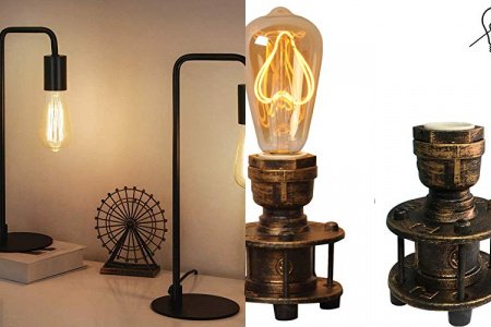 Lámpara de mesa industrial