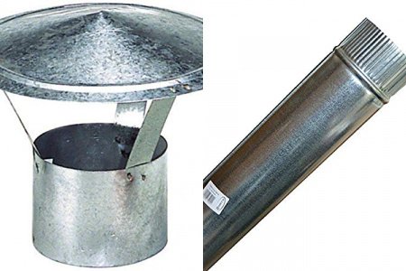 Tubo galvanizado chimenea