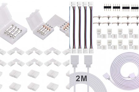 Conector tira led rgb