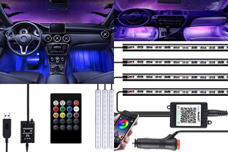 Tira led coche interior