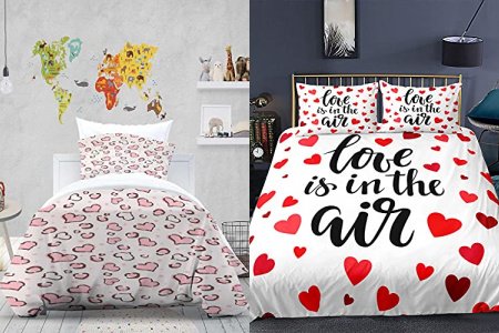 Funda nórdica corazones